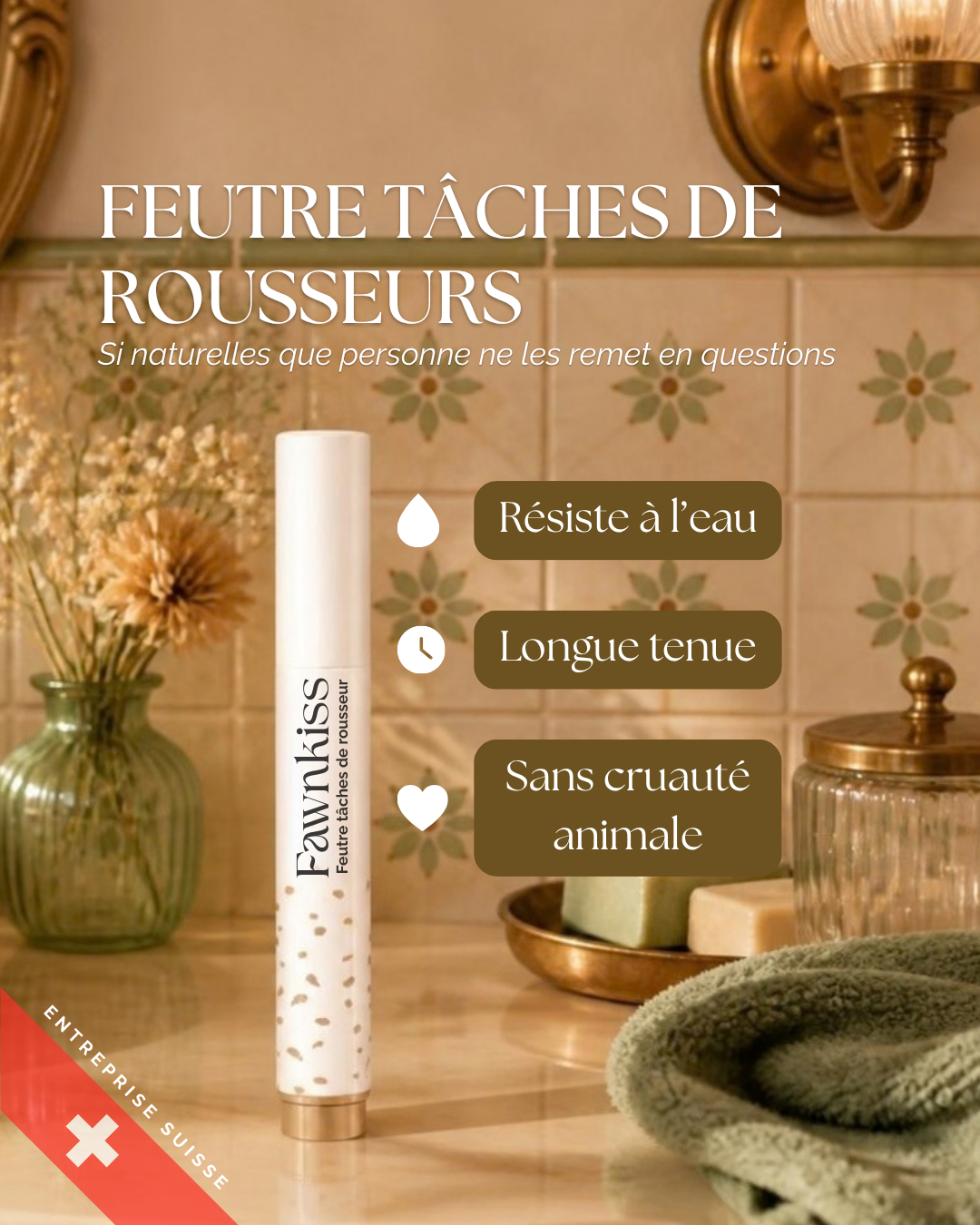 Feutre tâches de rousseur, waterproof